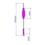 All'ingrosso modello felice Dipolo linea 5.8G 47mm 60mm 70mm piccola Antenna in rame per Mobula7 1S Mobula8 Racing e telecomando